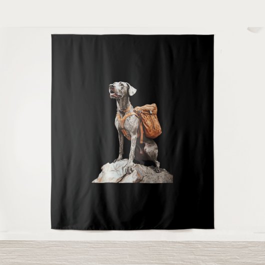 Great Pitbull Dane Wandteppich (Vorderseite)