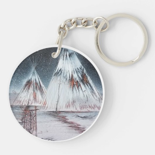 Great Plains Tipi Schlüsselanhänger (Rückseite)