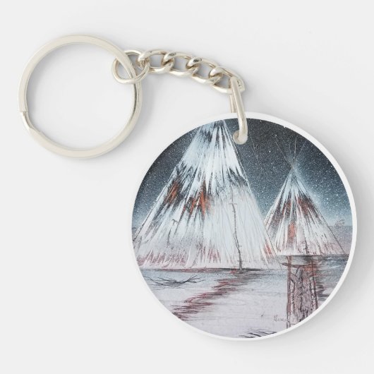 Great Plains Tipi Schlüsselanhänger (Vorderseite)