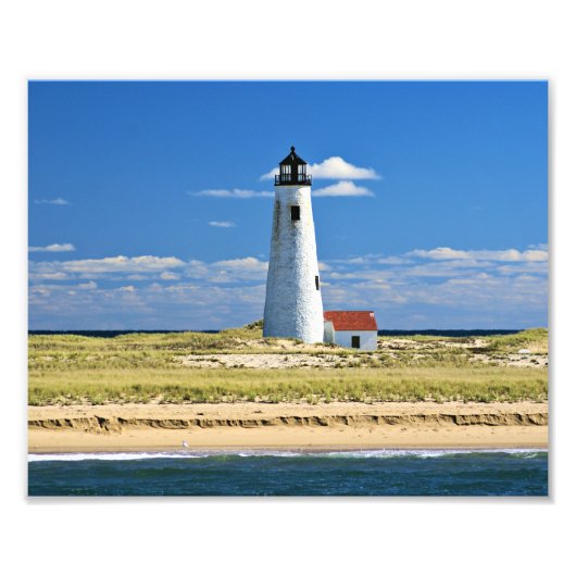 Great Point Lighthouse Nantucket MA Foto Print (Vorne)