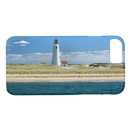 Great Point Lighthouse Nantucket MA iPhone Case (Rückseite (Horizontal))