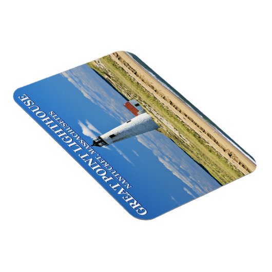 Great Point Lighthouse Nantucket MA Magnet (Rechte Seite)