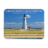 Great Point Lighthouse Nantucket MA Magnet (Horizontal)