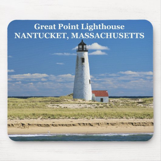 Great Point Lighthouse, Nantucket, MA Mousepad (Vorne)
