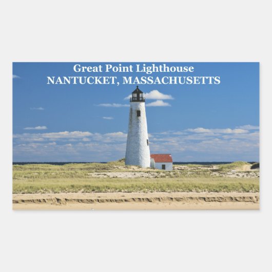Great Point Lighthouse, Nantucket, MA Stickers (Vorderseite)