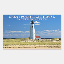 Great Point Lighthouse, Nantucket, MA Stickers