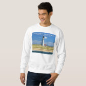 Great Point Lighthouse, Nantucket MA Sweatshirt (Vorne ganz)