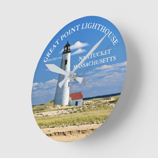 Great Point Lighthouse Nantucket MA Uhr (Winkel)