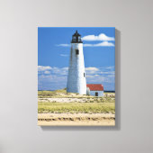 Great Point Lighthouse Nantucket MA Wrapped Canvas Leinwanddruck (Vorderseite)
