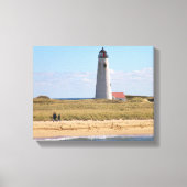 Great Point Lighthouse Nantucket MA Wrapped Canvas Leinwanddruck (Vorderseite)