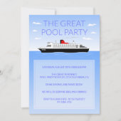 Great Pool Party Einladung (Vorderseite)