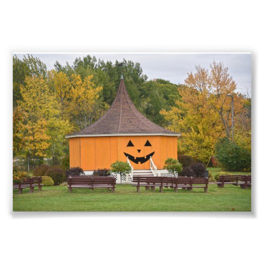 Great Pumpkin Gazebo, Newport, Vermont Fotodruck (Vorne)