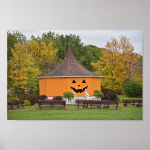 Great Pumpkin Gazebo, Newport, Vermont Poster