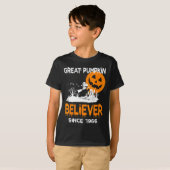 Great Pumpkin Glaube Halloween Spaß Grafik T-Shirt (Vorne ganz)