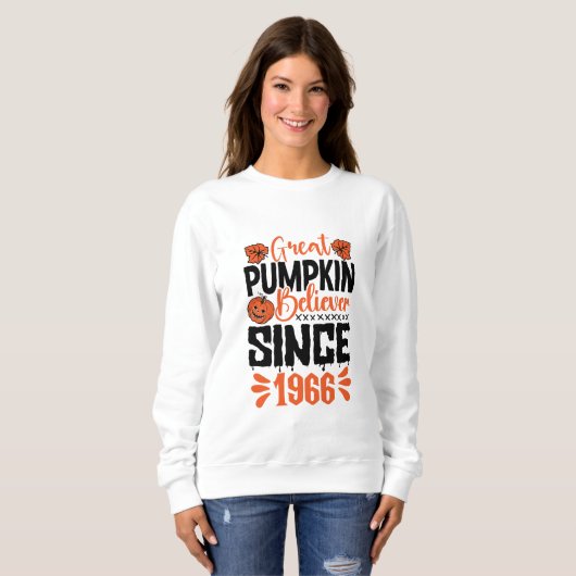 Great Pumpkin Glaube seit 1966 Sweatshirt (Vorne ganz)