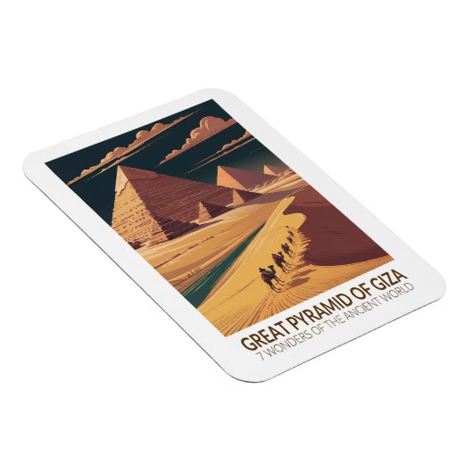 Great Pyramid of Giza Seven Wonders of the World Magnet (Rechte Seite)