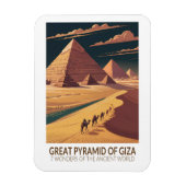 Great Pyramid of Giza Seven Wonders of the World Magnet (Vertikal)