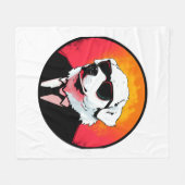 Great Pyrenäen Dog Businessman Fleecedecke (Vorderseite (Horizontal))