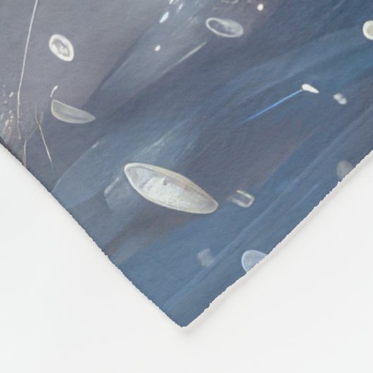 Great Pyrenäen Dog Riding Motorrad Weihnachten Fleecedecke (Ecke)