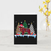 Great Pyrenäen Dog Tree Weihnachtsbeleuchtung Weih Karte (Gelbe Blume)