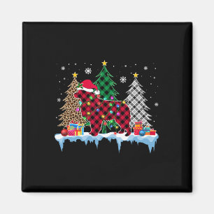 Great Pyrenäen Dog Tree Weihnachtsbeleuchtung Weih Magnet