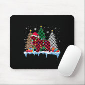 Great Pyrenäen Dog Tree Weihnachtsbeleuchtung Weih Mousepad (Mit Mouse)