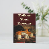 Great Pyrenäen Dream Big Postkarte (Stehend Vorderseite)