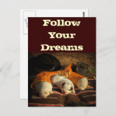 Great Pyrenäen Dream Big Postkarte (Vorne/Hinten)