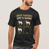 Great Pyrenäen Guide to Training Dog Obedience T-Shirt (Vorderseite)
