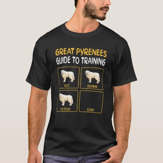 Great Pyrenäen Guide to Training Dog Obedience T-Shirt (Vorderseite)
