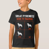Great Pyrenäen Guide to Training Funny Dog Pet Lov T-Shirt (Vorderseite)