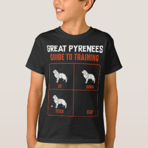 Great Pyrenäen Guide to Training Funny Dog Pet Lov T-Shirt