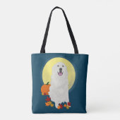 Great Pyrenäen Halloween Herbst Tasche (Rückseite)