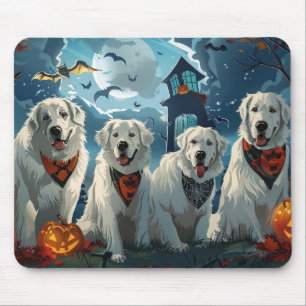 Great Pyrenäen Halloween Spooky Mousepad