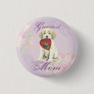 Great Pyrenäen Herzliche Mama Button