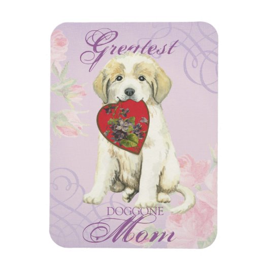 Great Pyrenäen Herzliche Mama Magnet (Vertikal)