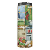 Great Pyrenäen Holiday Baker: Feierliche Weihnacht Thermosbecher (Rückseite)