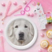 Great Pyrenäen Hund 3D Inspiriert Pappteller (Party)