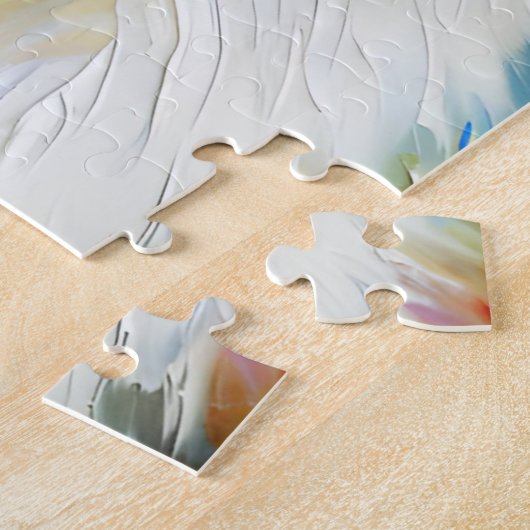 Great Pyrenäen Hund Akrylprint | Bunt Puzzle (Seite)