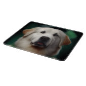 Great Pyrenäen Hund in St. Patrick's Day Dress Schneidebrett (Ecke)