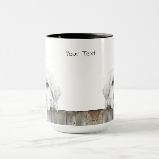 Great Pyrenäen Hund Tasse (Zentrum)