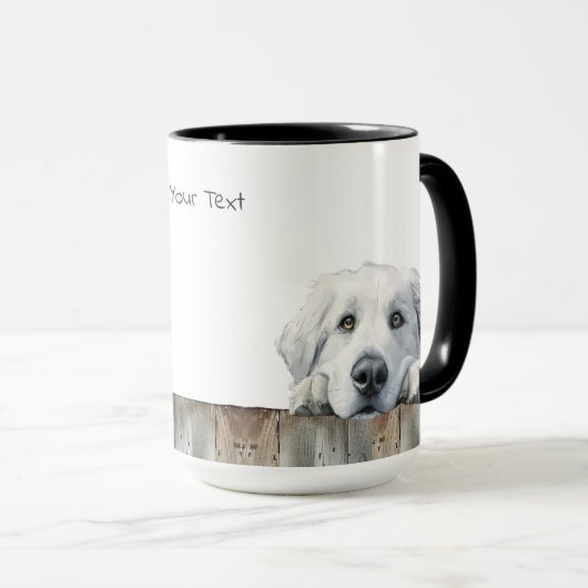 Great Pyrenäen Hund Tasse (VorderseiteRechts)