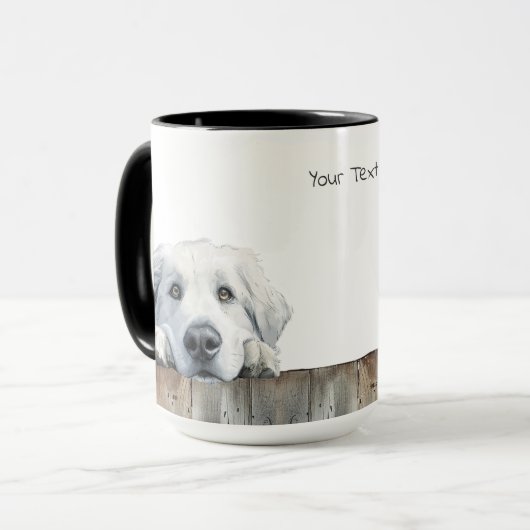 Great Pyrenäen Hund Tasse (Vorderseite Links)