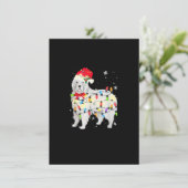 Great Pyrenäen Hund Weihnachten Weihnachten Weihna Einladung (Stehend Vorderseite)