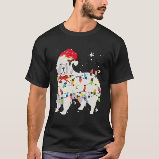 Great Pyrenäen Hund Weihnachten Weihnachten Weihna T-Shirt (Vorderseite)