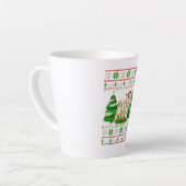 Great Pyrenäen Hund Weihnachtsbaum Lichter Milchtasse (Linke Ecke)