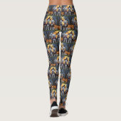 Great Pyrenäen Hunde Pumpkin Halloween Funny Leggings (Rückseite)
