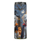 Great Pyrenäen Hunde Pumpkin Halloween Funny Thermosbecher (Rückseite)