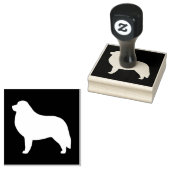 Great Pyrenäen Hunde Rasse Silhouette Gummistempel (Stempel)