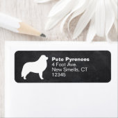 Great Pyrenäen Hunde Silhouette Rücksendeadresse (Insitu)